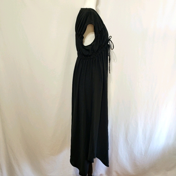NWOT- Zara Maxi Dress with Ruching - Picture 6 of 8